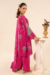 3-PC Embroidered Lawn Suit By Charizma