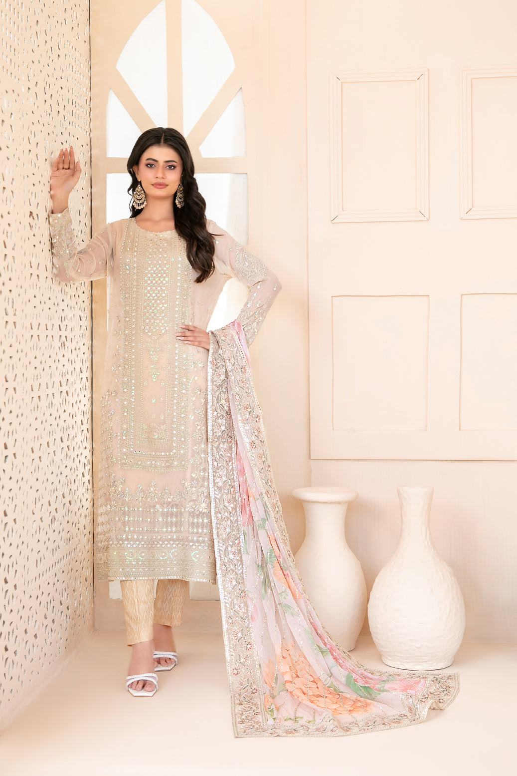 Sunehri Chiffon By Tawakkal