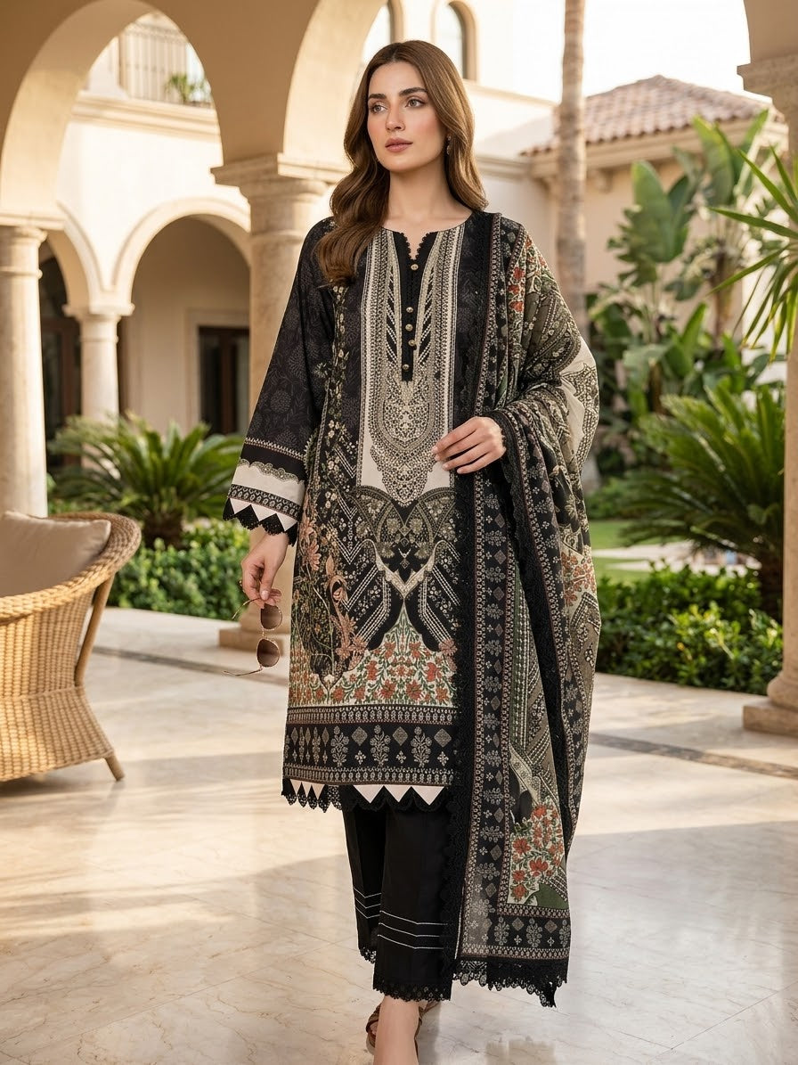 Jade Urbane Embroidered Lawn
