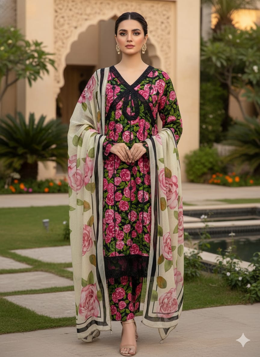 Luxury Embroidered Lawn Ready To Ship