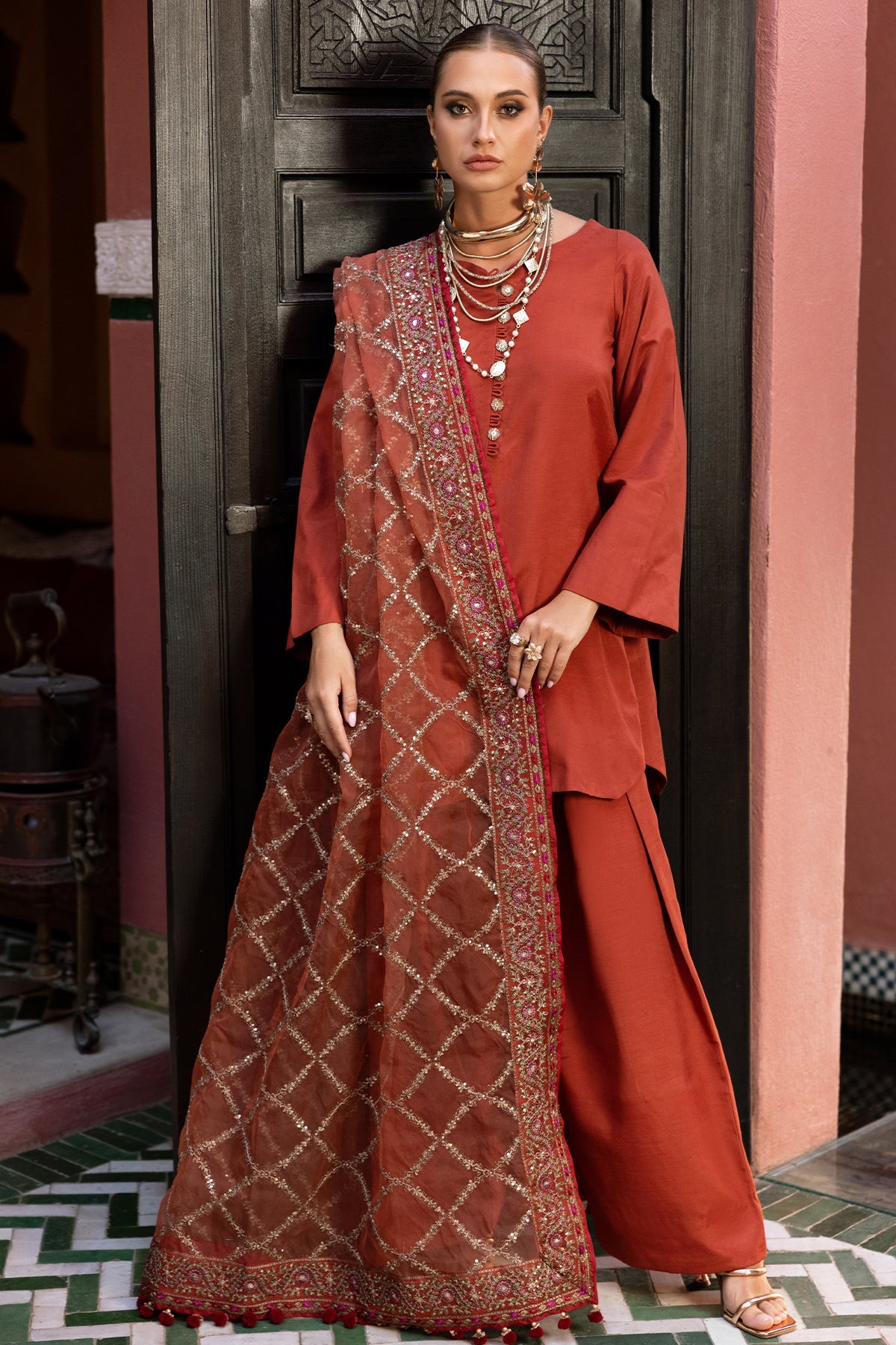 Charizma Luxury Embroidered Suit