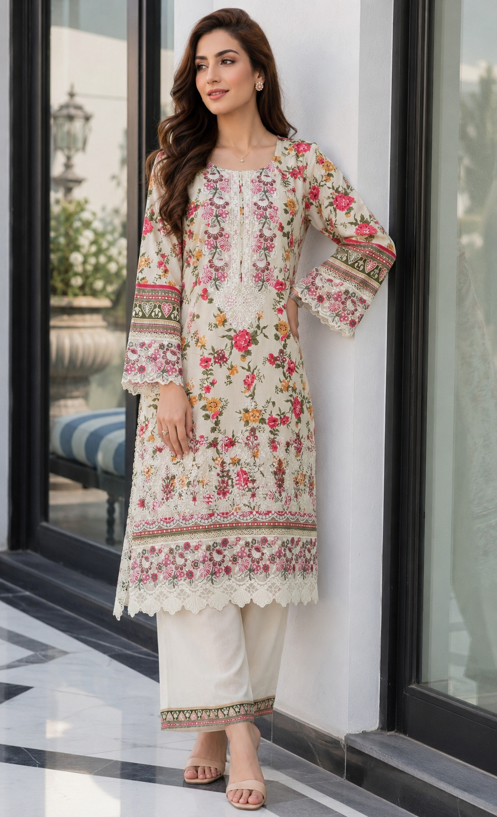 Munira Designers Embroidered Lawn