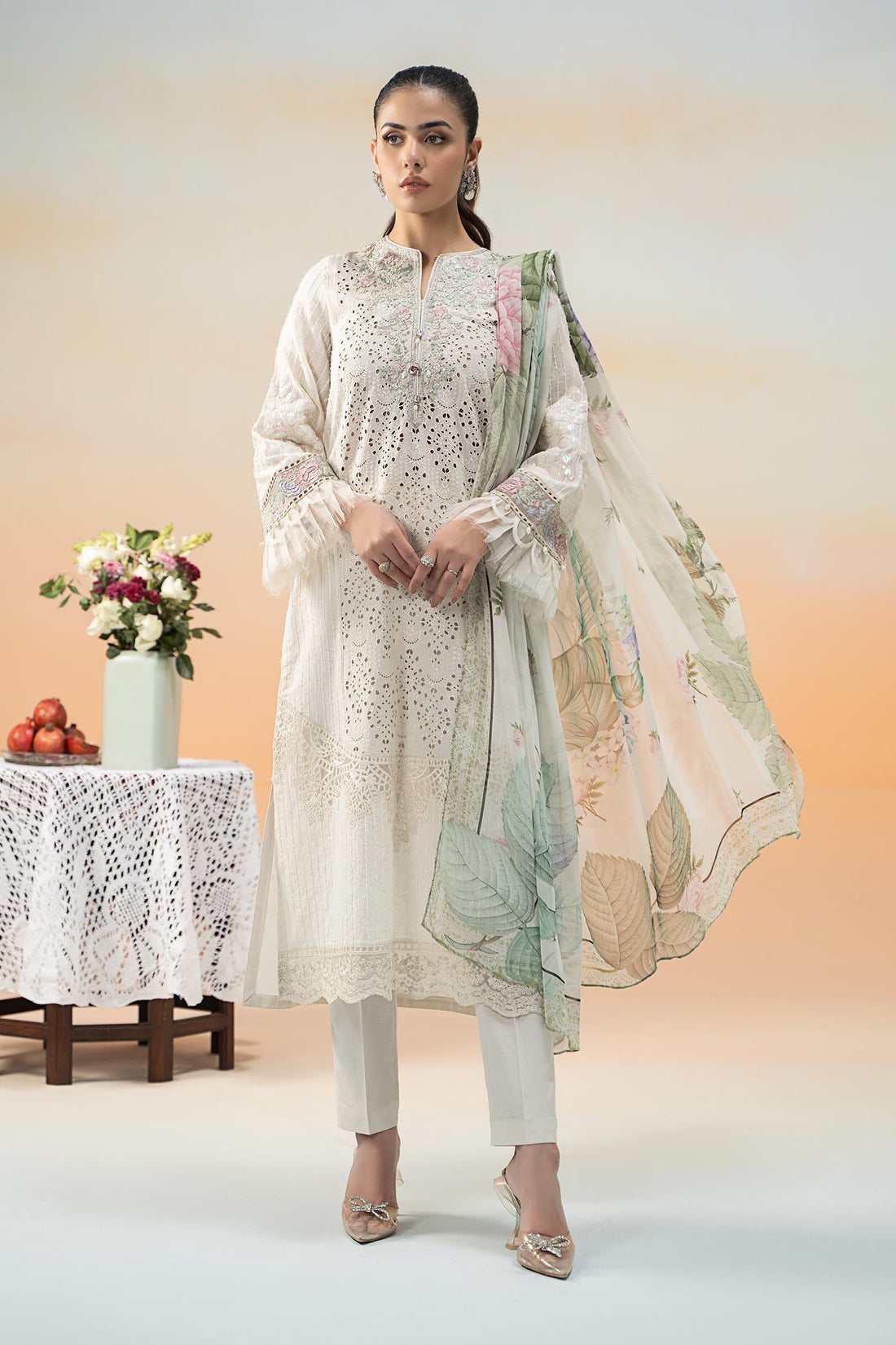 Maria. B. Embroidered Lawn Suit