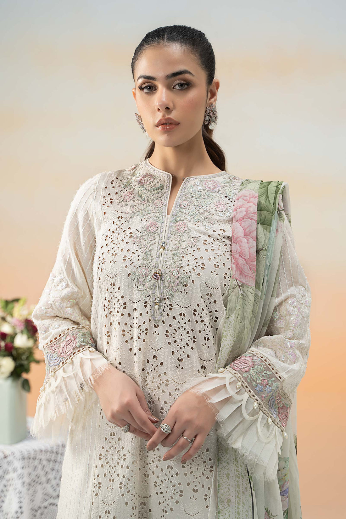Maria. B. Embroidered Lawn Suit