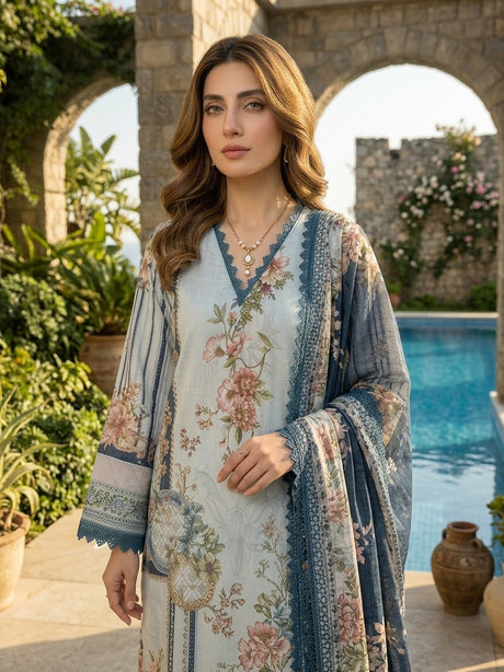 Firdous Luxury Embroidered Lawn 1
