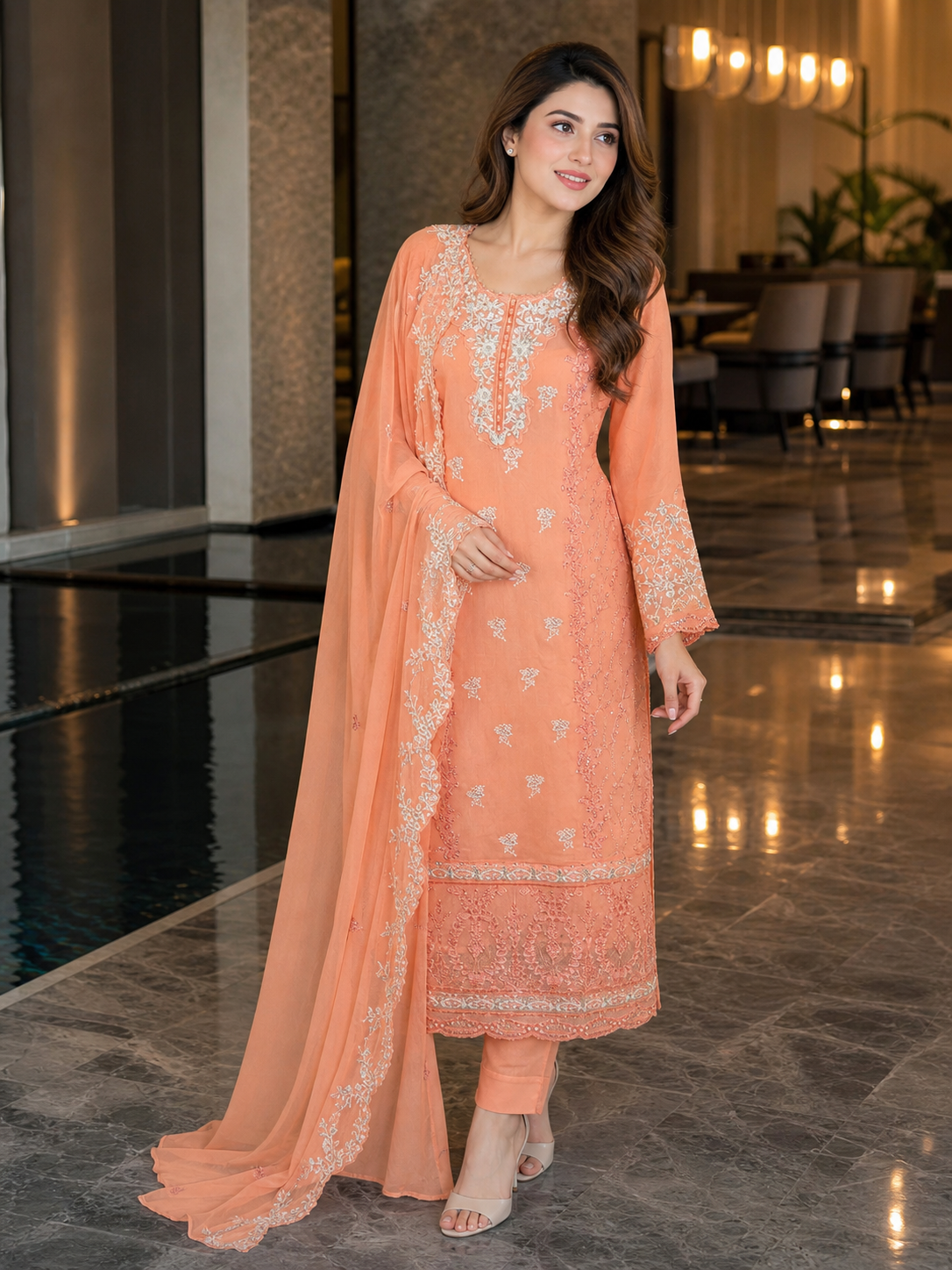 Bin Hameed Chiffon Embroidered Collection