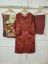 Noer by Gulljee Embroidery lawn