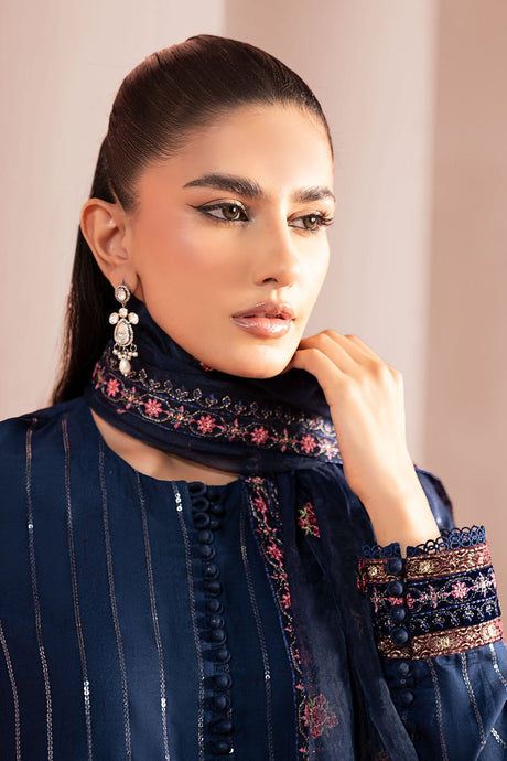 Maria B - Embroidered Jacquard Lawn Suit