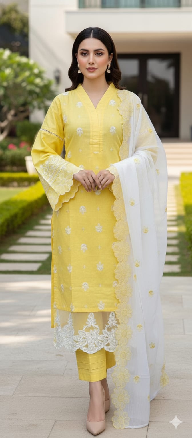 Luxury Embroidered lawn Ready To Ship