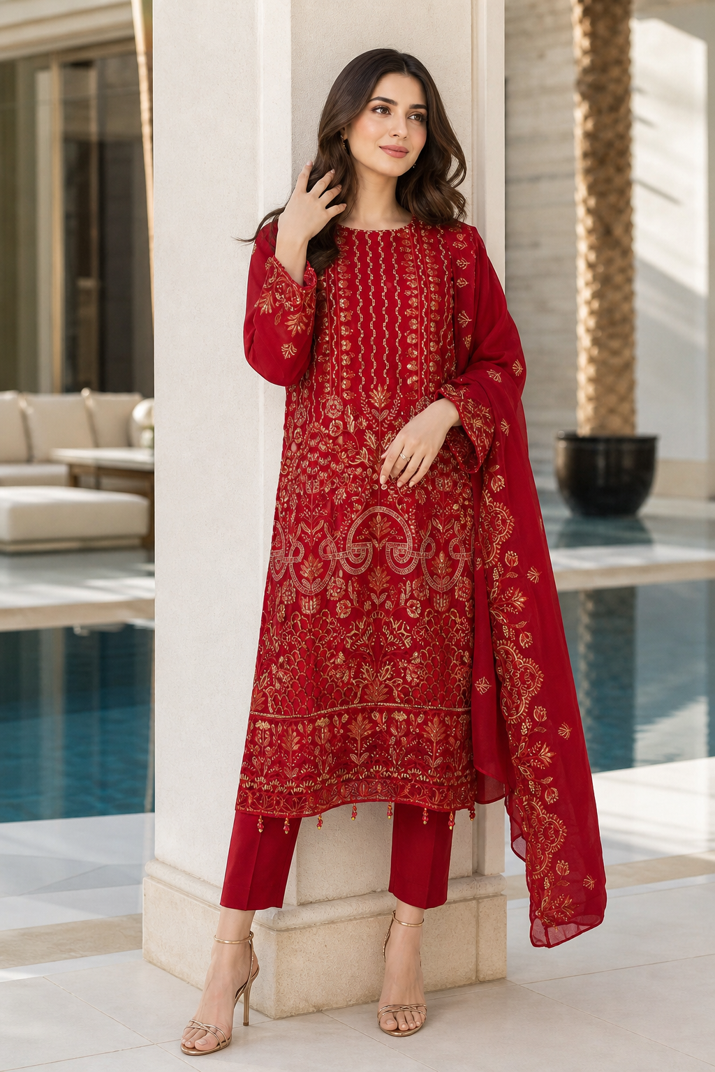 Bin Hameed Chiffon Embroidered Collection