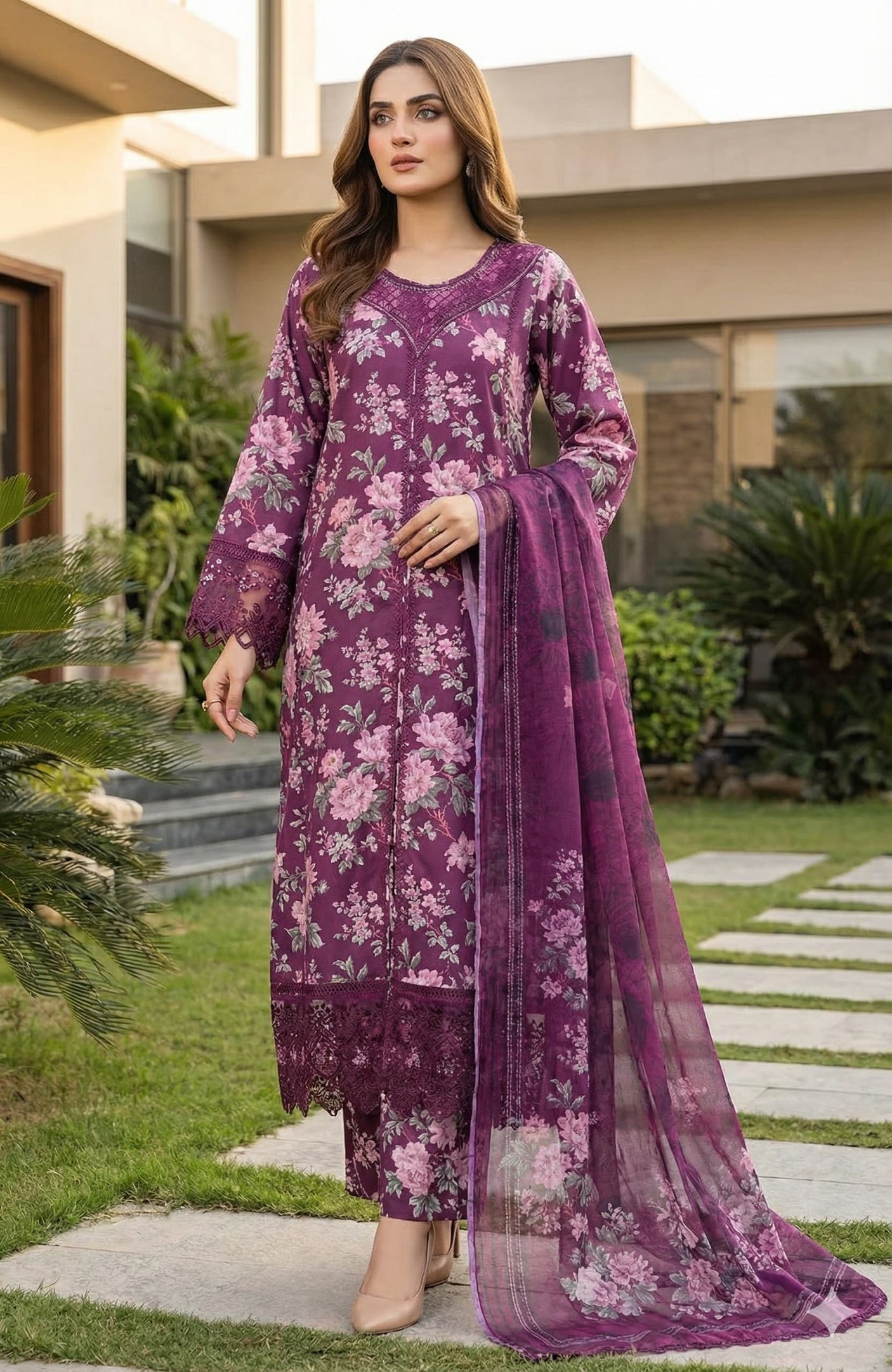 Sadabahar Chikankari Khaddar Collection