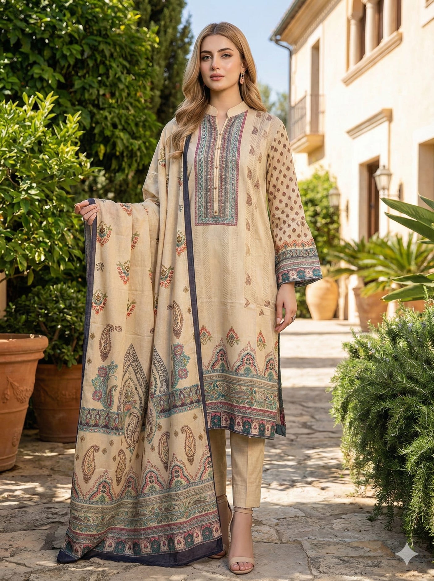 Luxury Embroidered Lawn Ready To Ship