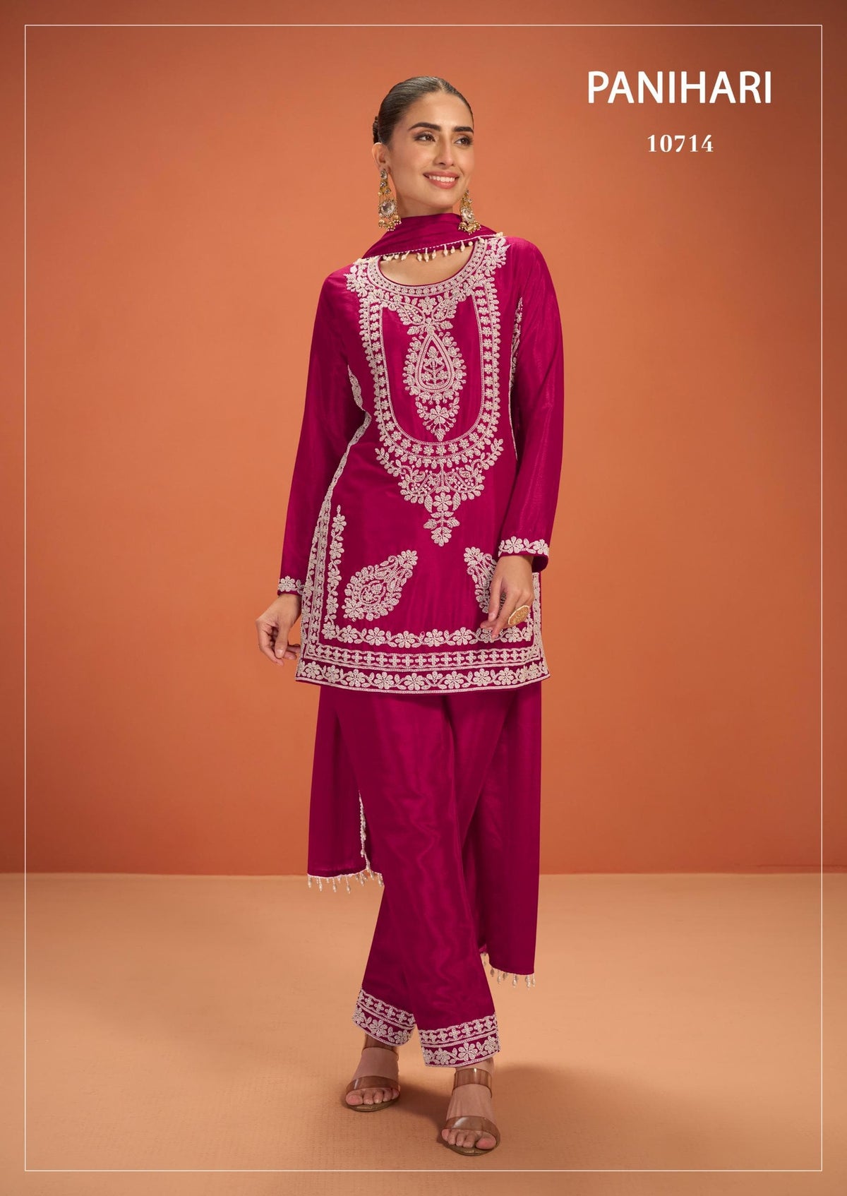 Premium Chinnon Silk Suit