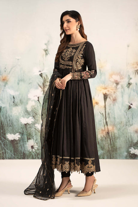 Maria. B. Embroidered Self Jacquard Lawn Suit