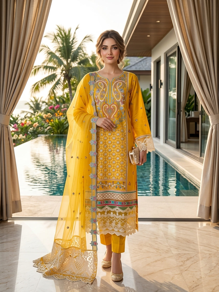 Pakistani Luxury Embroidered Lawn Collection