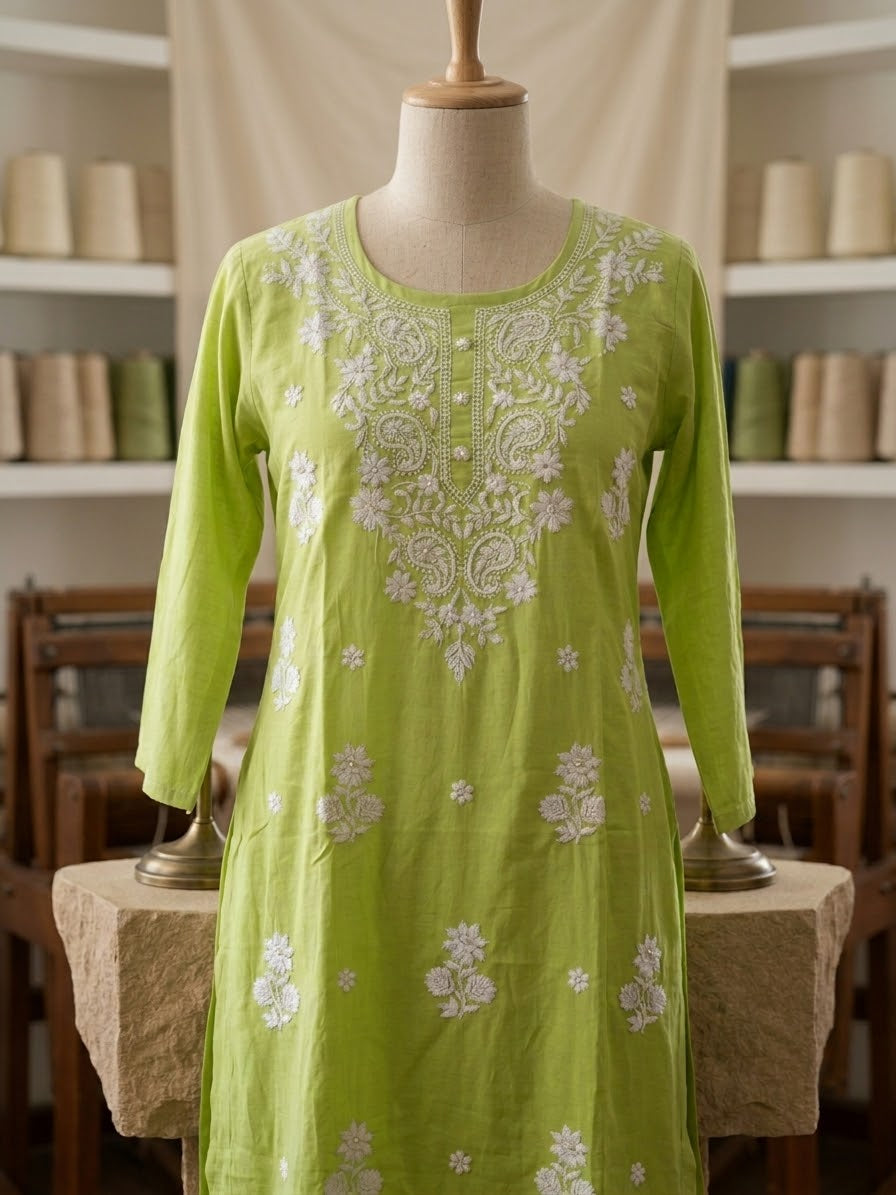 Lucknow 1 pc Embroidered Kurti