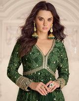 Indian Premium Chinon Silk Gown