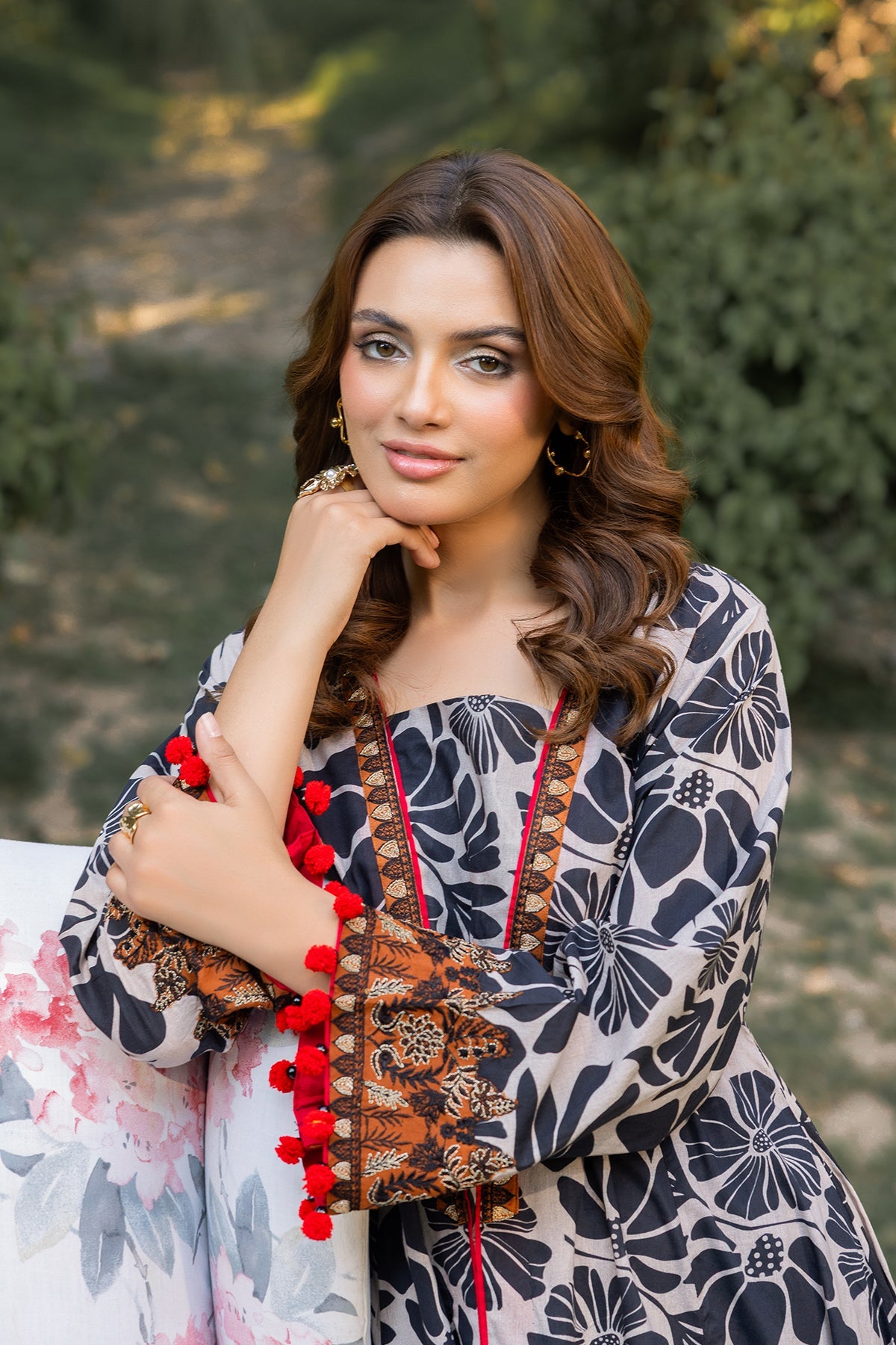 2-PC Embroidered Lawn Suit by Charizma