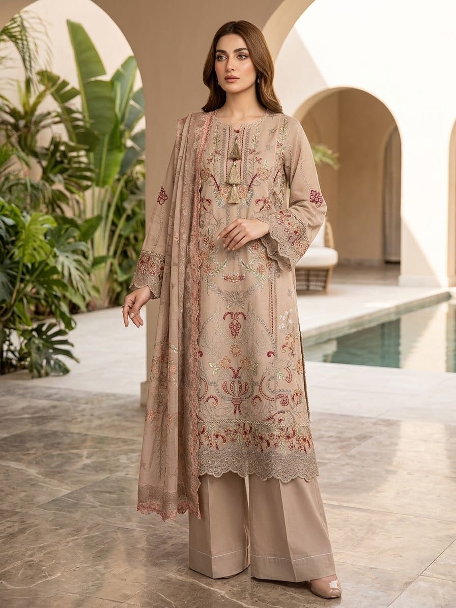 Munira Designers Embroidered Lawn