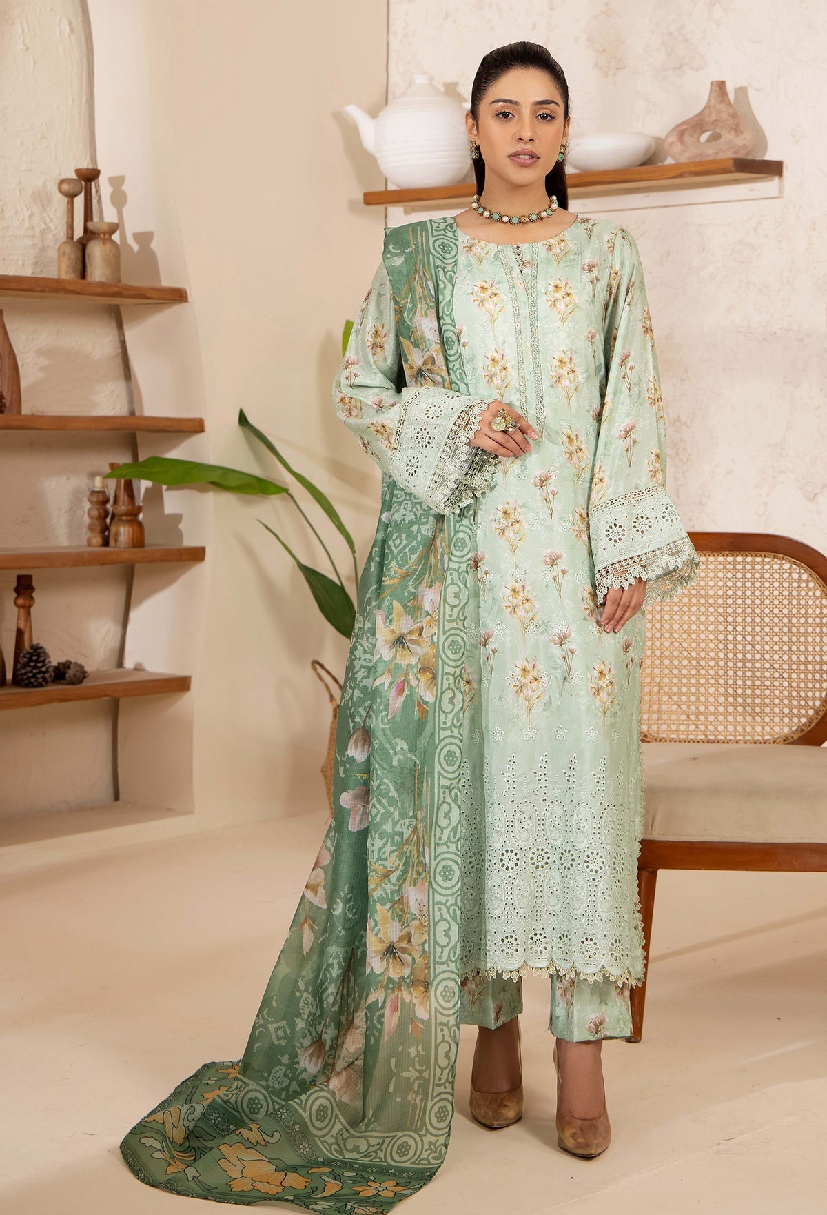 Satin By Adan's Libas Luxury Embroidered Lawn Collection
