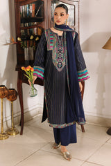 3-PC Embroidered Lawn Suit By Charizma