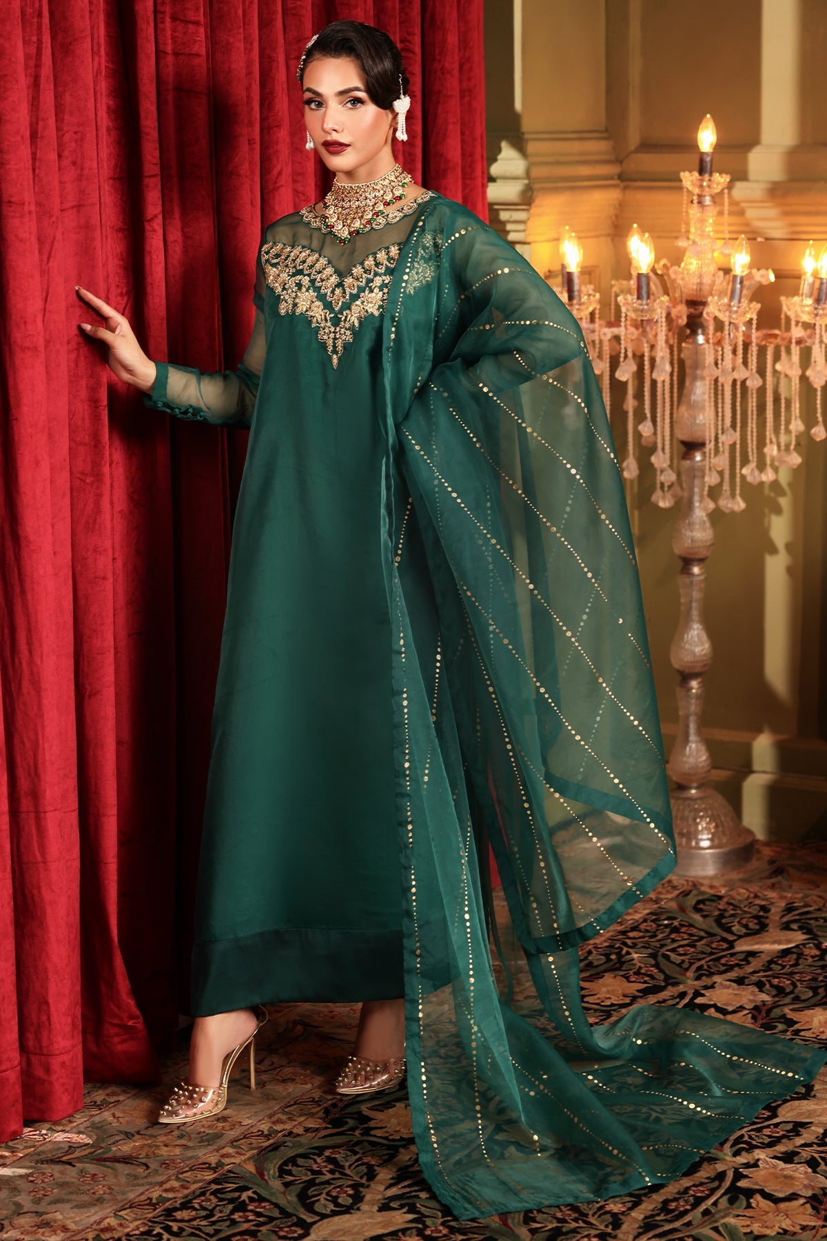 Luxury Embroidered Suit By Charizma