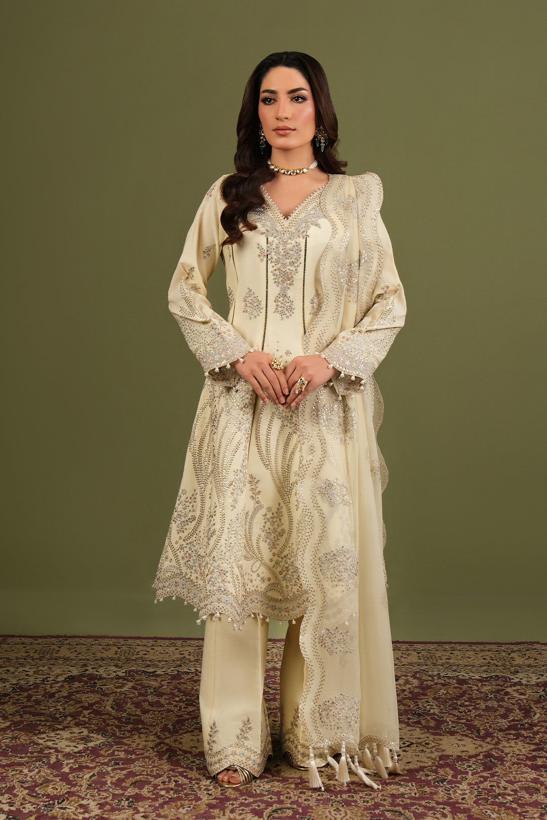 Luxe By Alizeh Raw Silk Suit