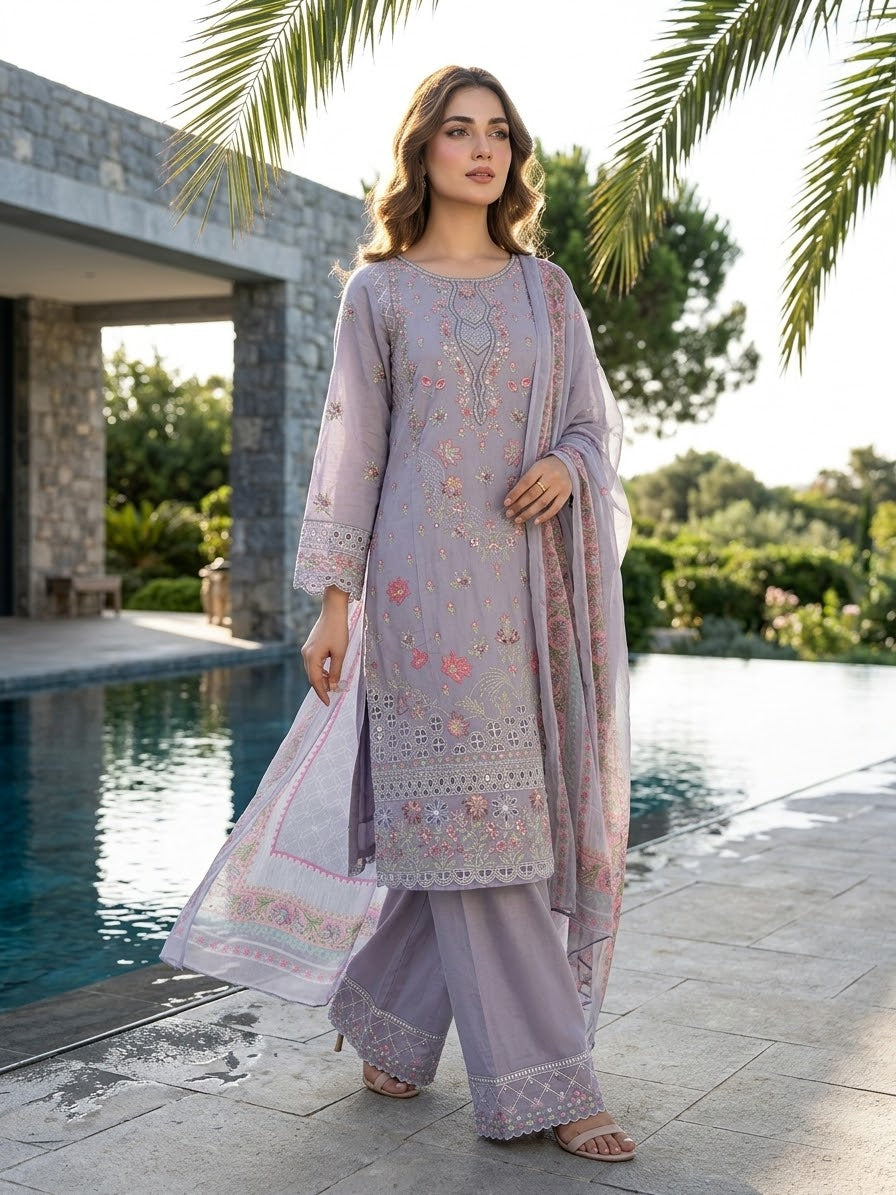 Bin Saeed Luxury Embroidered Lawn
