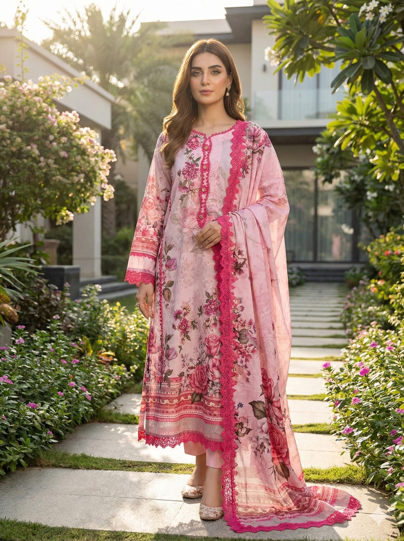 Firdous Resham Luxury Lawn Collection