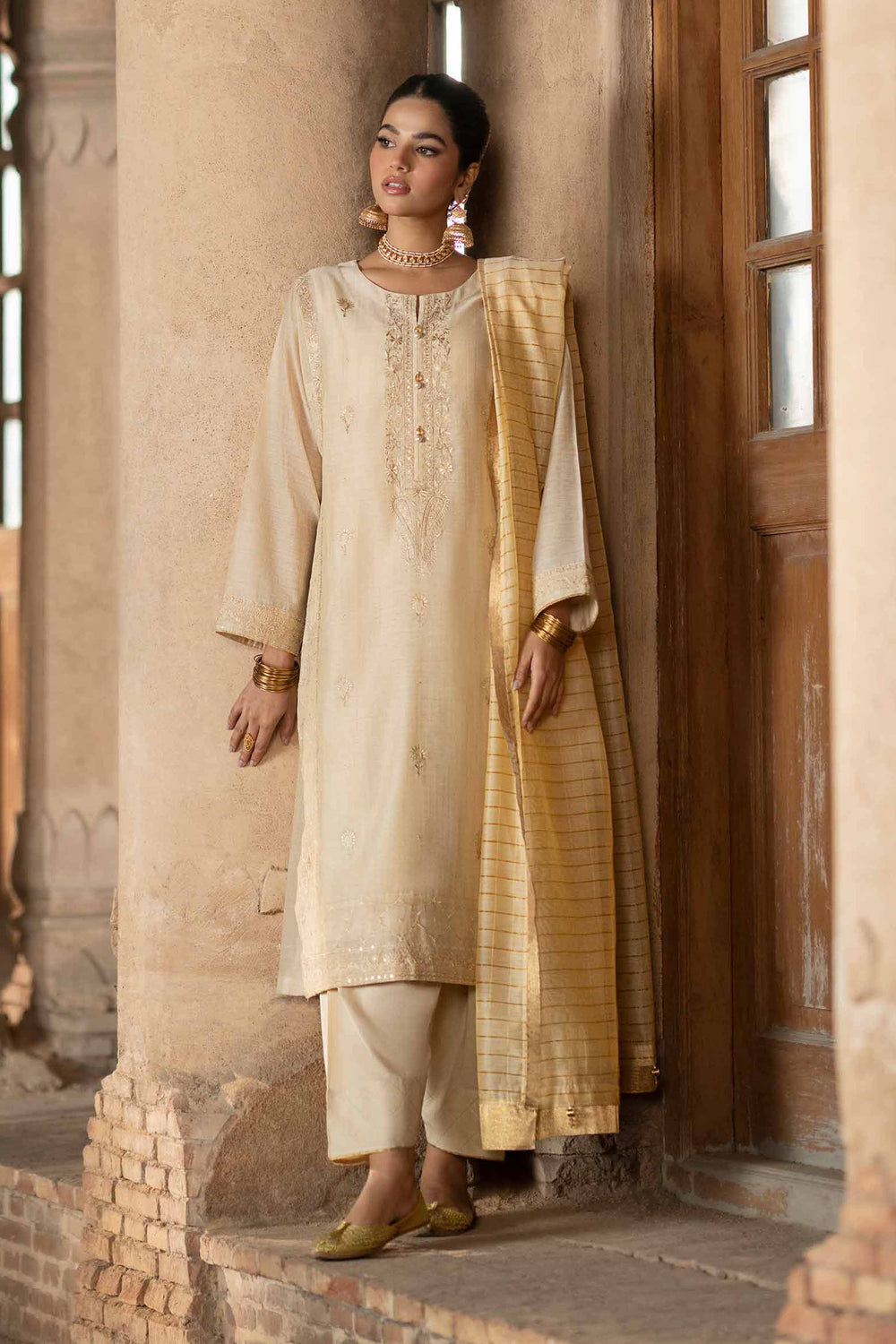 3 Piece Embroidered Suit by Nishat Linen