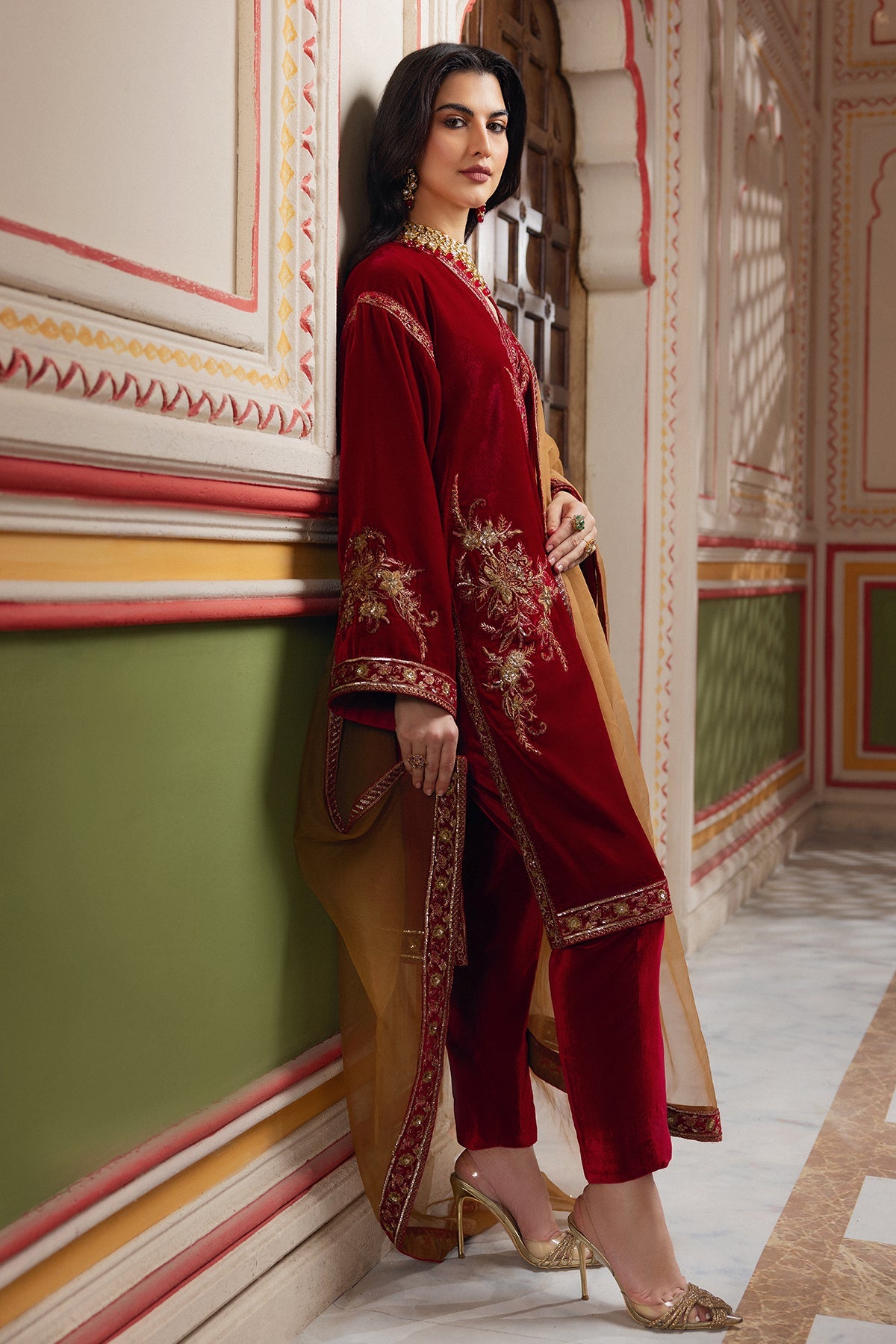 Charizma Luxury Embroidered Velvet