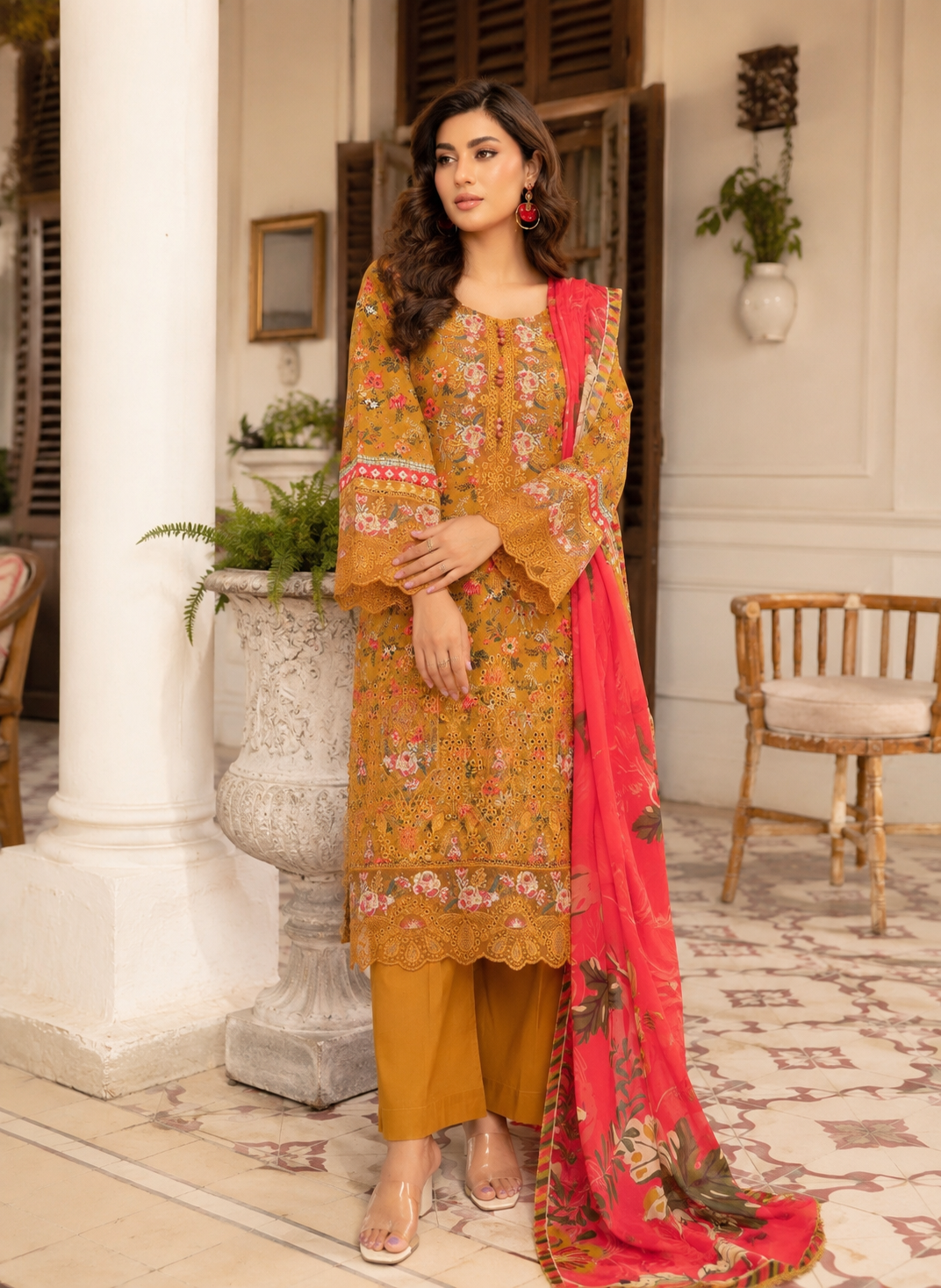 Munira Designers Embroidered Lawn