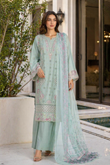 Bin Saeed Luxury Embroidered Lawn With Chiffon Dupatta