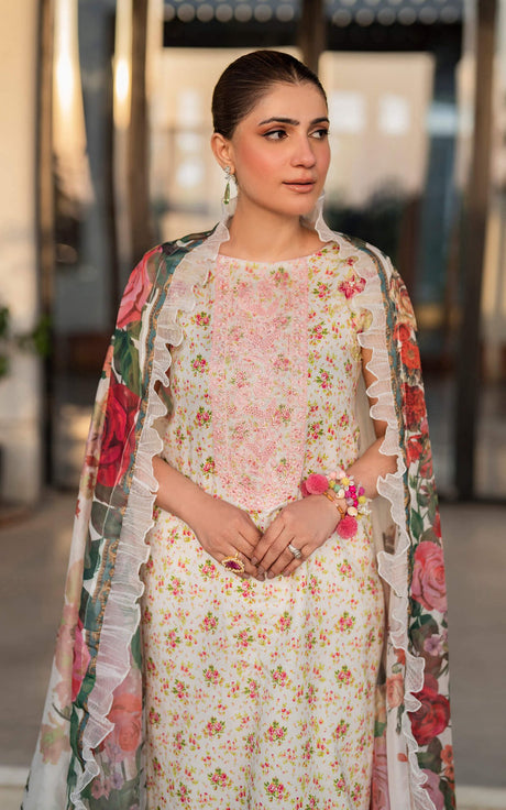 Asifa & Nabeel Premium Lawn  Suit