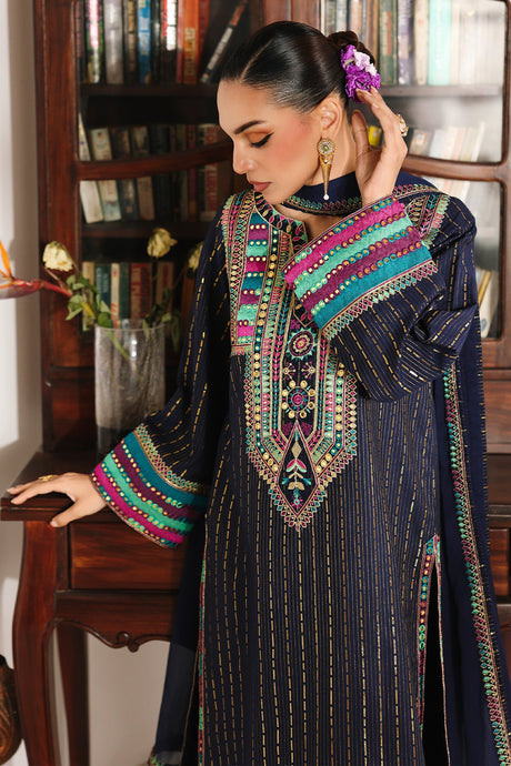 3-PC Embroidered Lawn Suit By Charizma