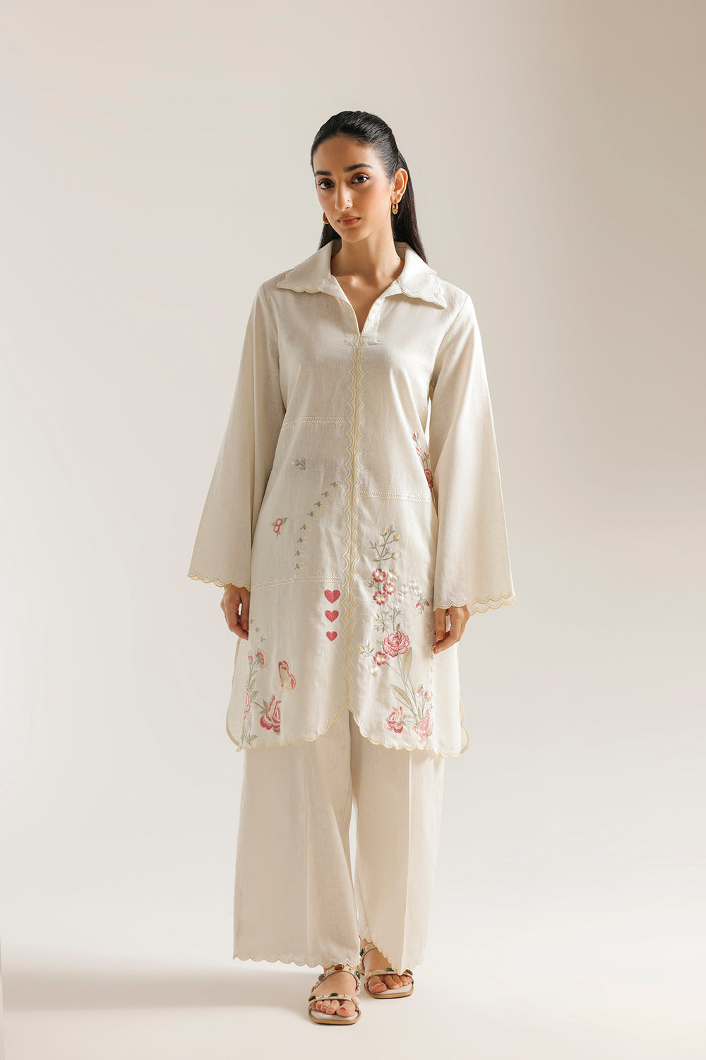 Ethnic Embroidered 2pc Suit