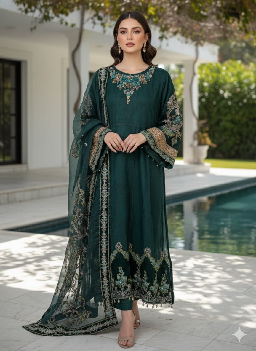 Pakistani Luxury Party wear 2 PC Ready To Ship