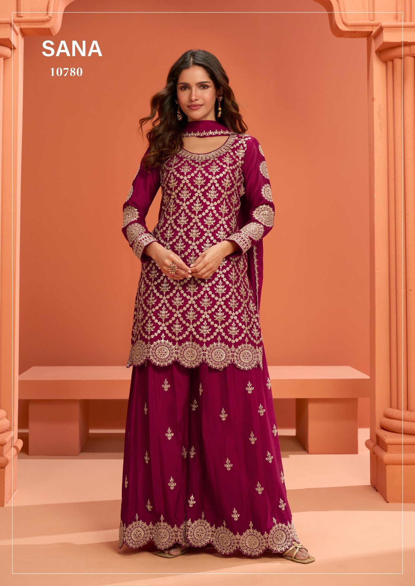 Premium Chinnon Silk Suit