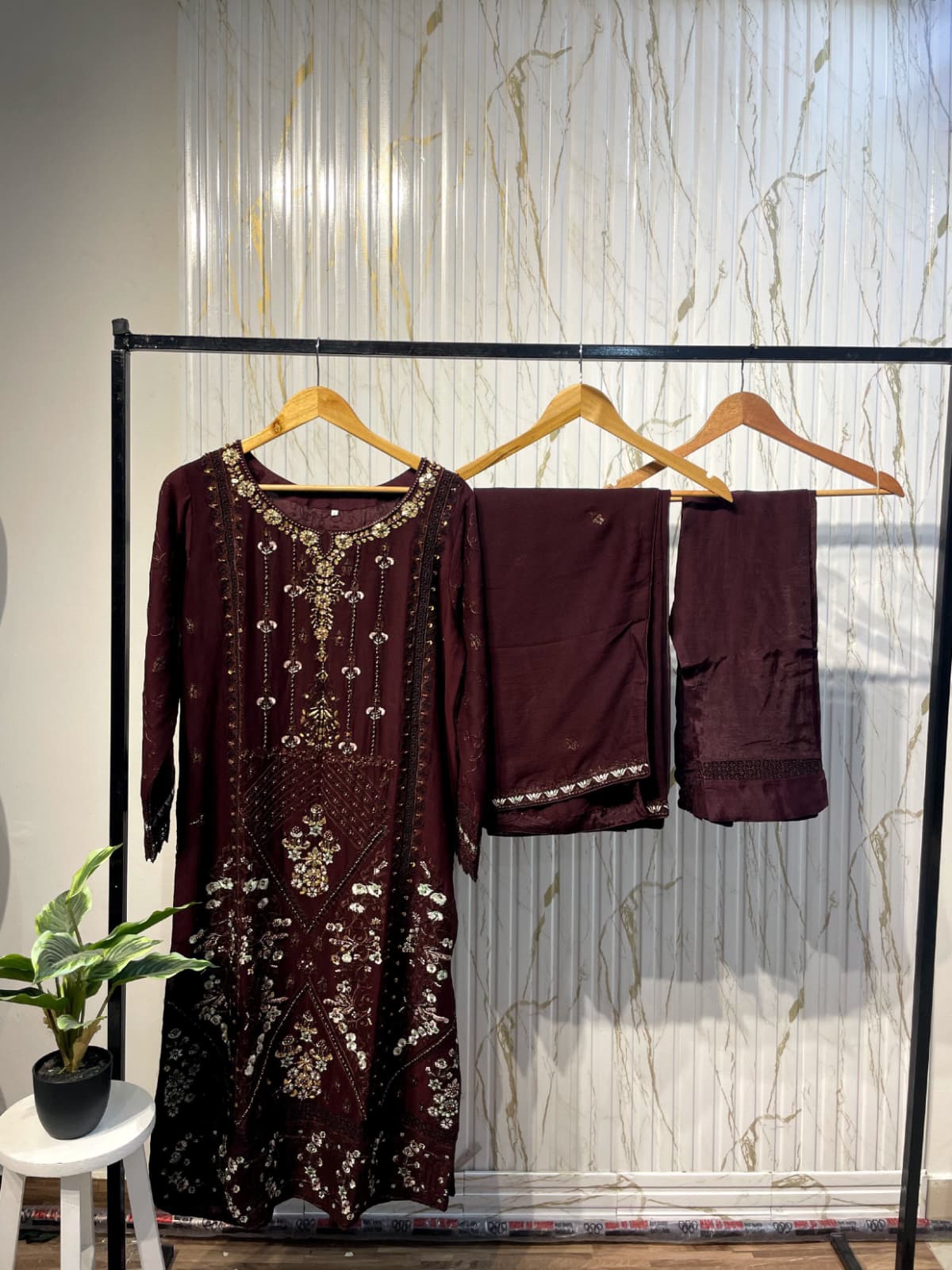 Luxury Embroidered Chiffon 3pcs