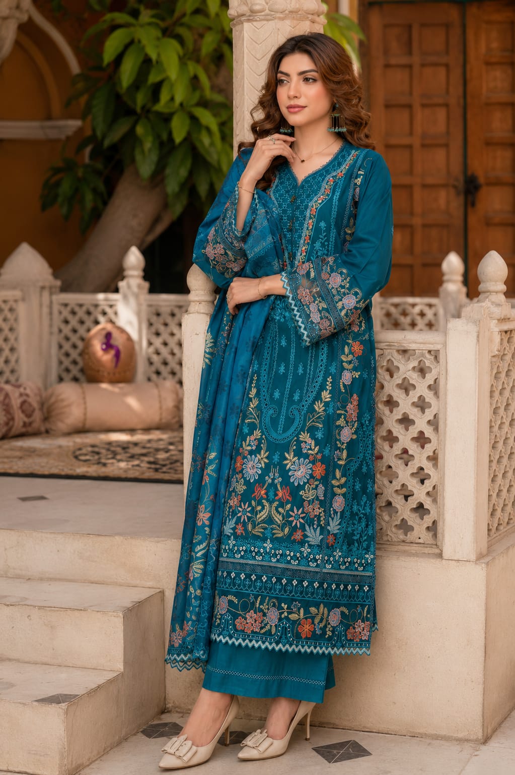 Munira Designers Embroidered Lawn