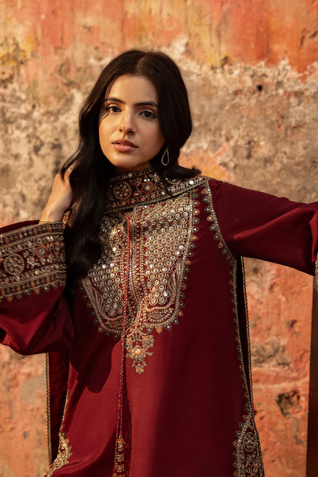 3-PC Embroidered Luxury Suit By Charizma