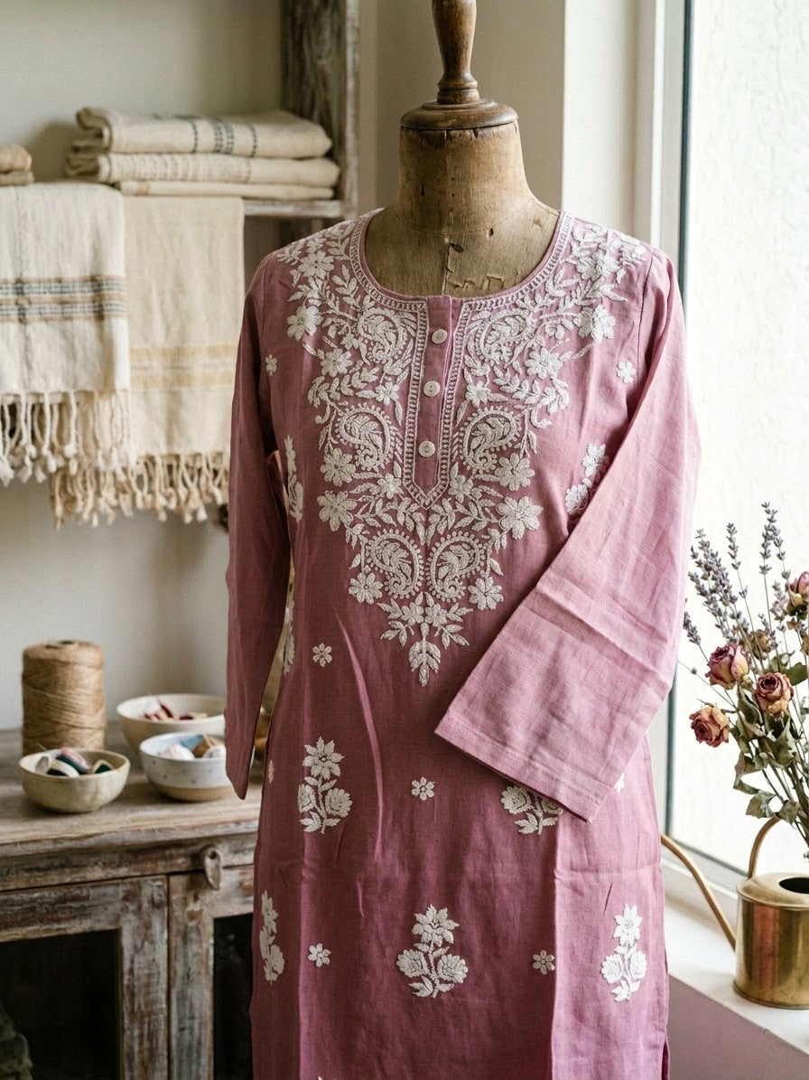 Lucknow 1 pc Embroidered Kurti