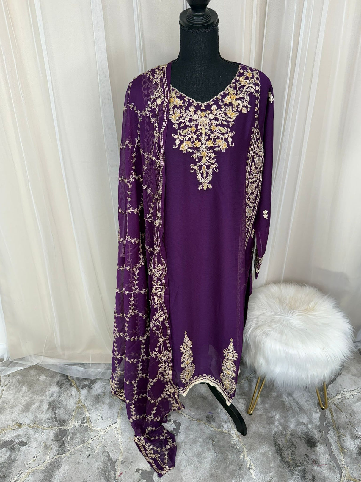 2pc Embroidered Kurti Collection Ready To Ship