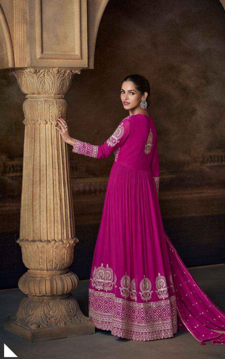 Sayuri Designer Saadgi Georgette Gown With Dupatta