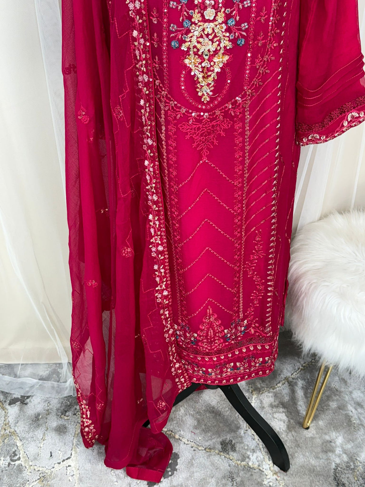 2pc Embroidered Kurti Collection Ready To Ship