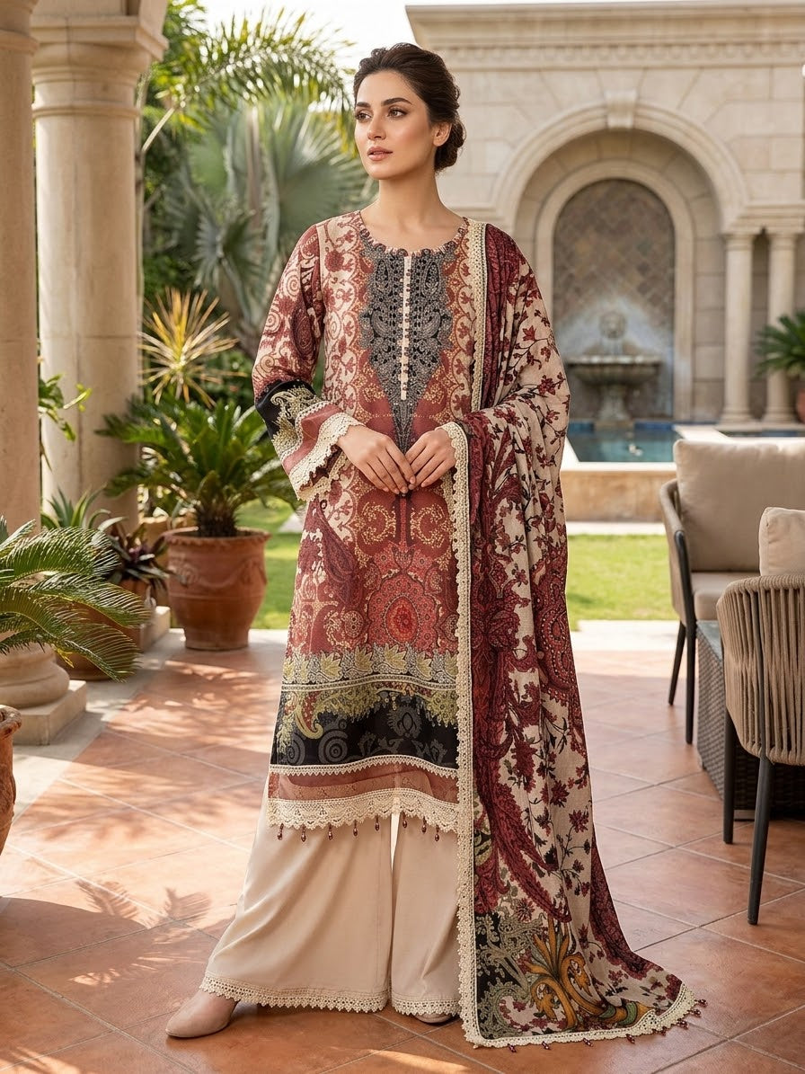 Jade Urbane Embroidered Lawn
