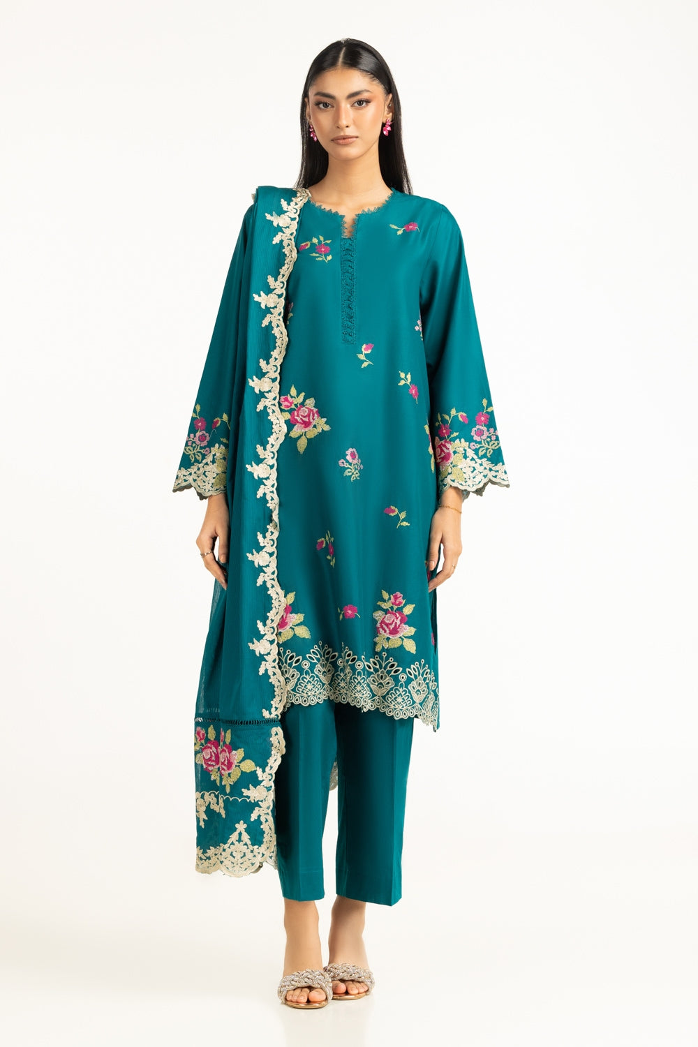 Gul Ahmed Embroidered  Suit