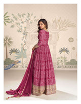 Indian Premium Chinon Silk Gown