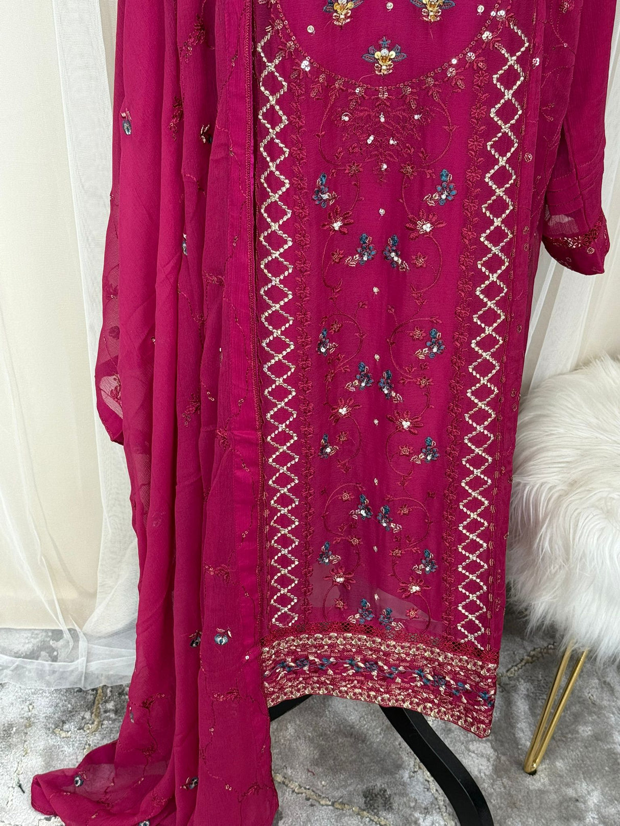 2pc Embroidered Kurti Collection Ready To Ship
