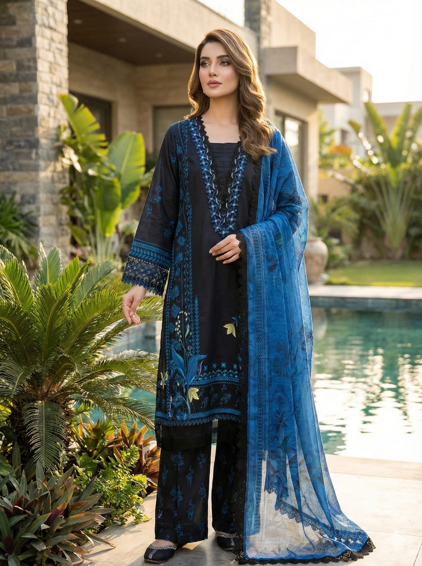Rangrasiya Summer Embroidered Lawn